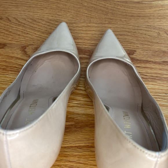 Stuart Weitzman Patent Leather Nude Heels, EU 37 - Picture 11 of 13